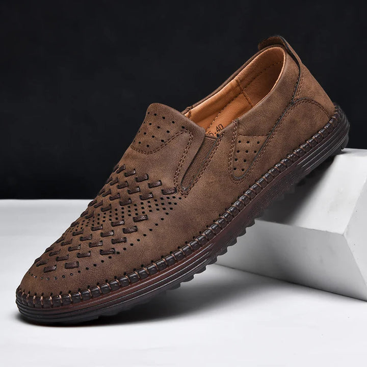 Men's Loafers | Perforated Textured Upper