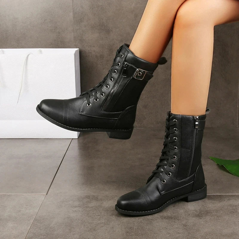 Boots For Women | Lace-Up Front Ankle-height Shaft