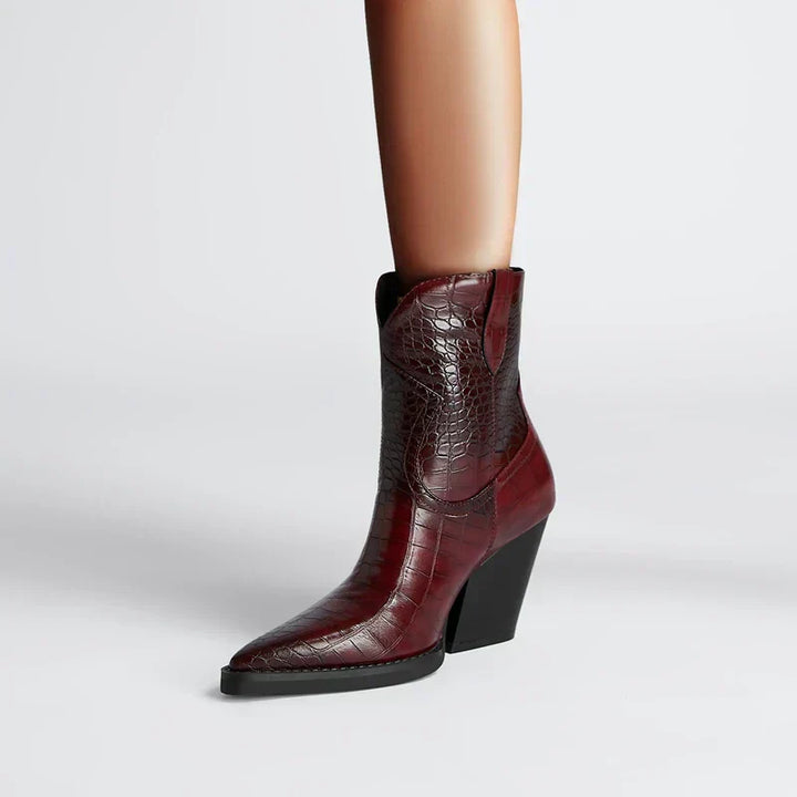 Boots For Women | Block Heel Pointed Toe