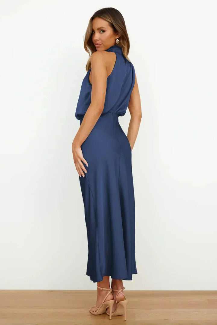 Women's Evening Dress | Halter Neckline Maxi