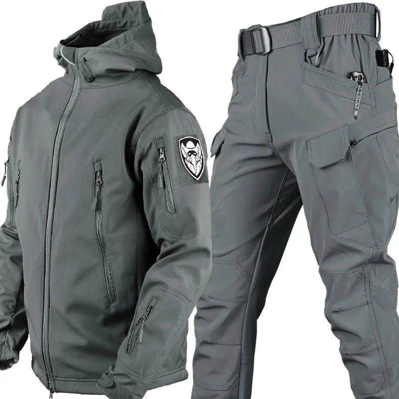 Men’s Two-Piece Set | Hooded Jacket Cargo Pants