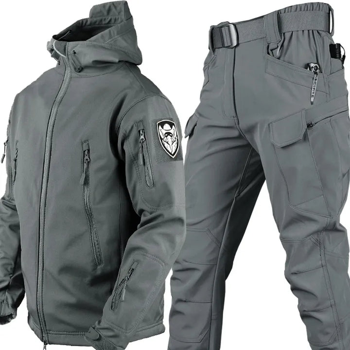 Men’s Two-Piece Set | Hooded Jacket Cargo Pants
