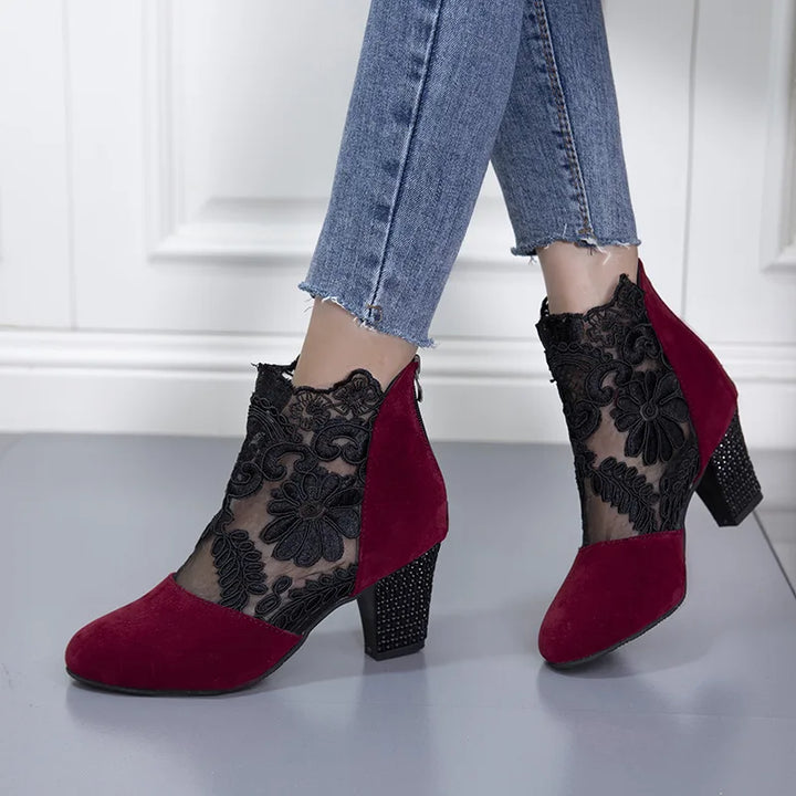 Boots for Women | Sheer Floral Print