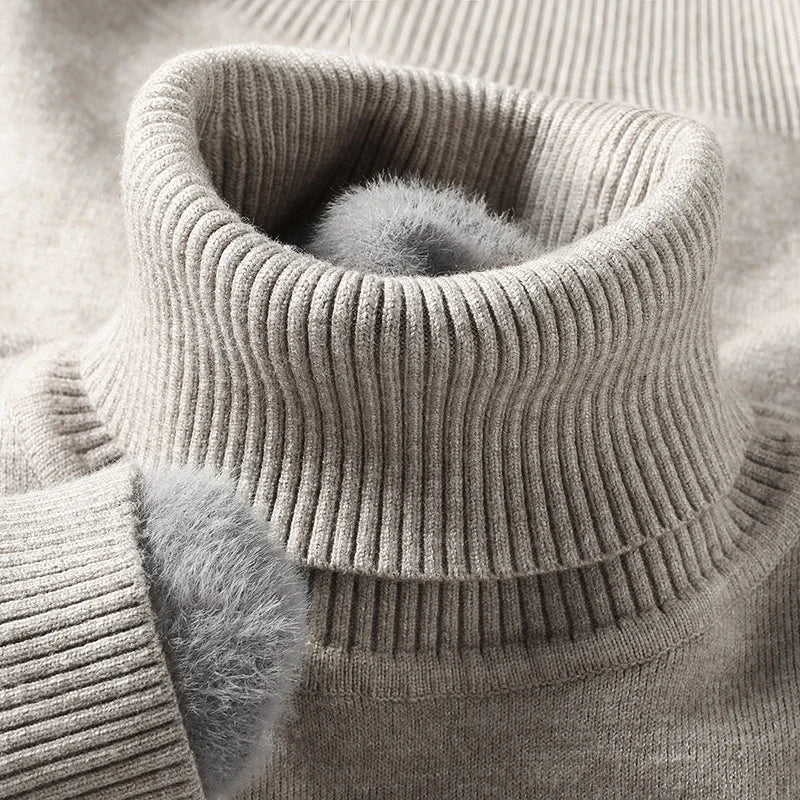 Men’s Sweater | Turtleneck Ribbed Hem