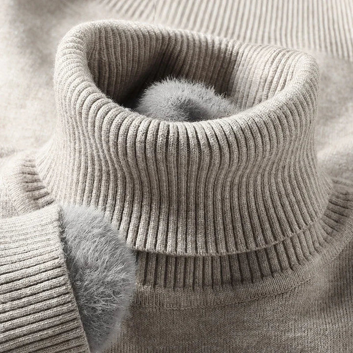 Men’s Sweater | Turtleneck Ribbed Hem