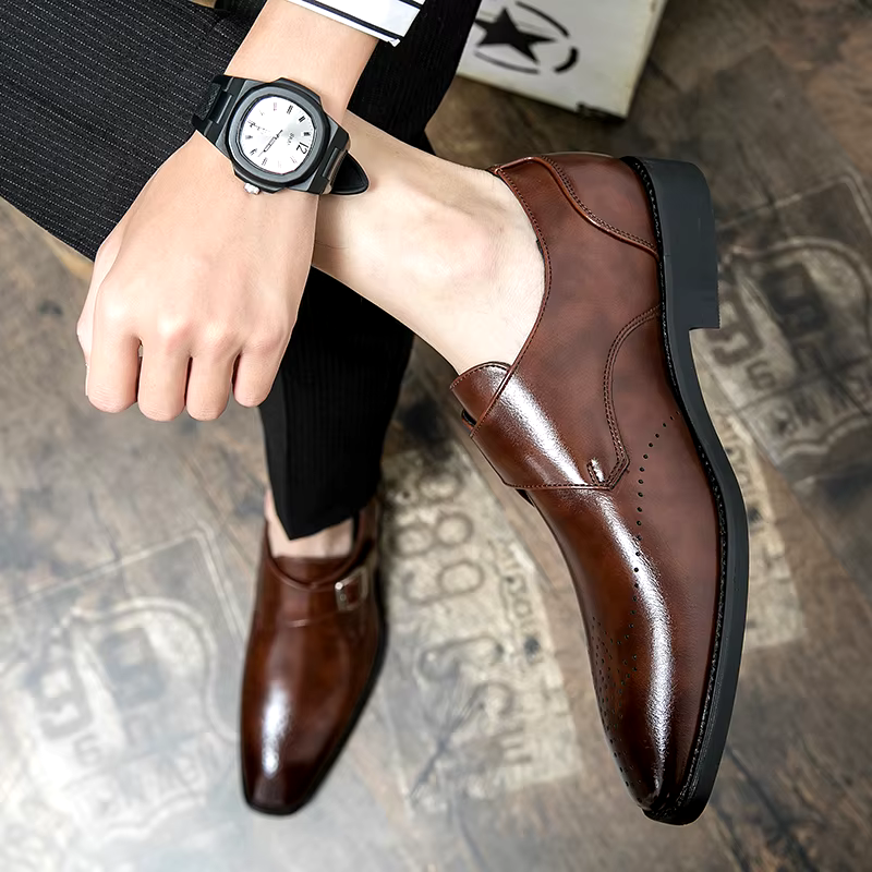 Men's Dress Shoes | Single Strap Buckle Design