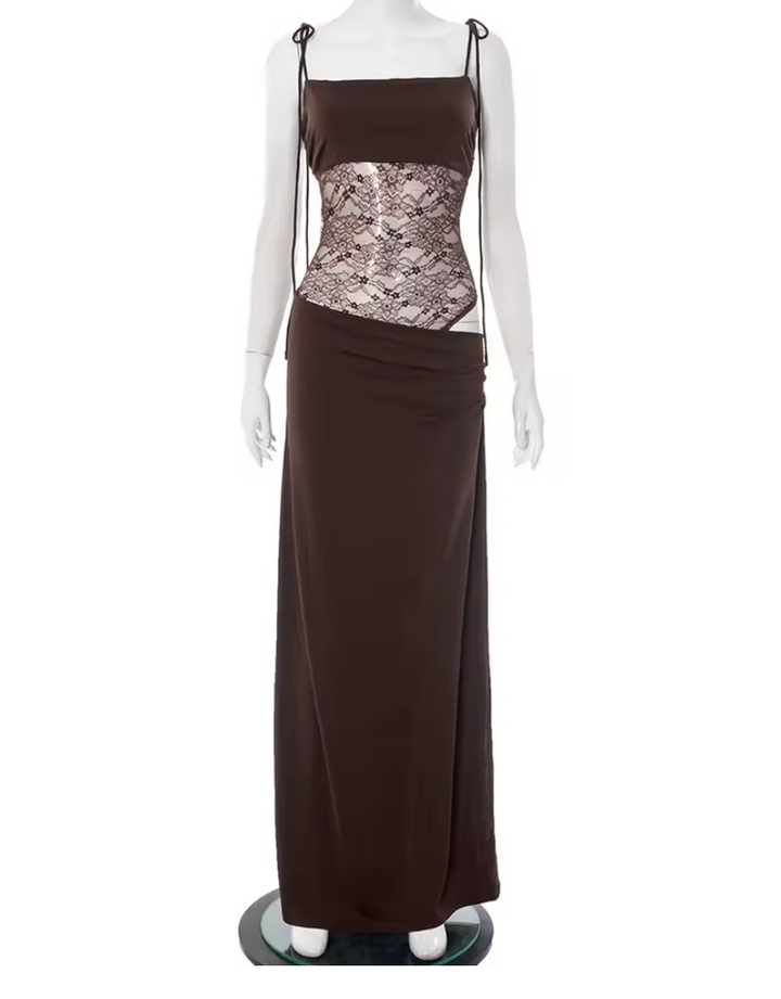 Women’s Dress | Lace Waist Panel Maxi