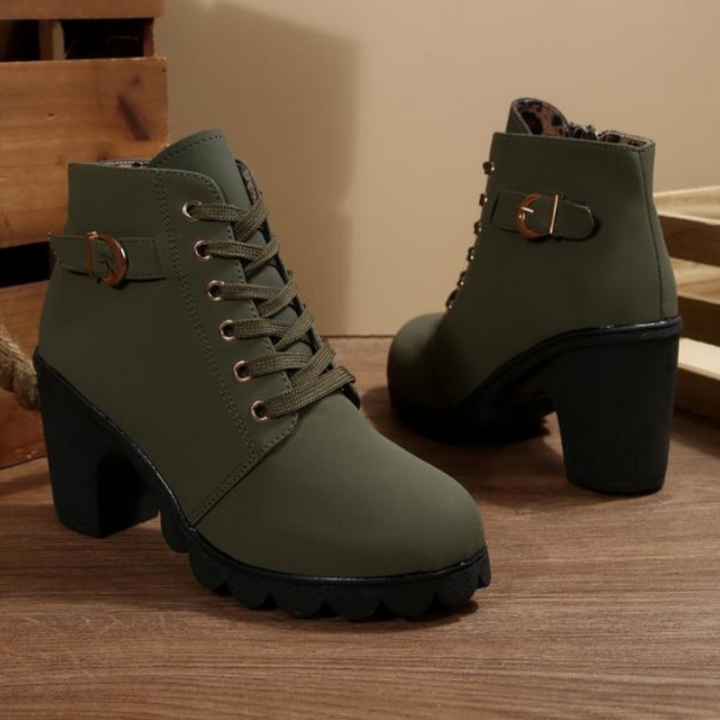 Boots For Women | Block Heel Ankle-Height