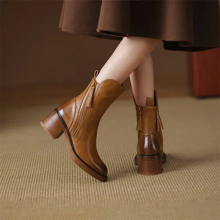 Boots for Women | Mid-Calf Side Zip Closure