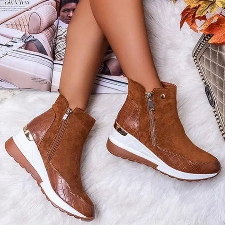 Boots for Women | Hidden Heel Ankle Zip