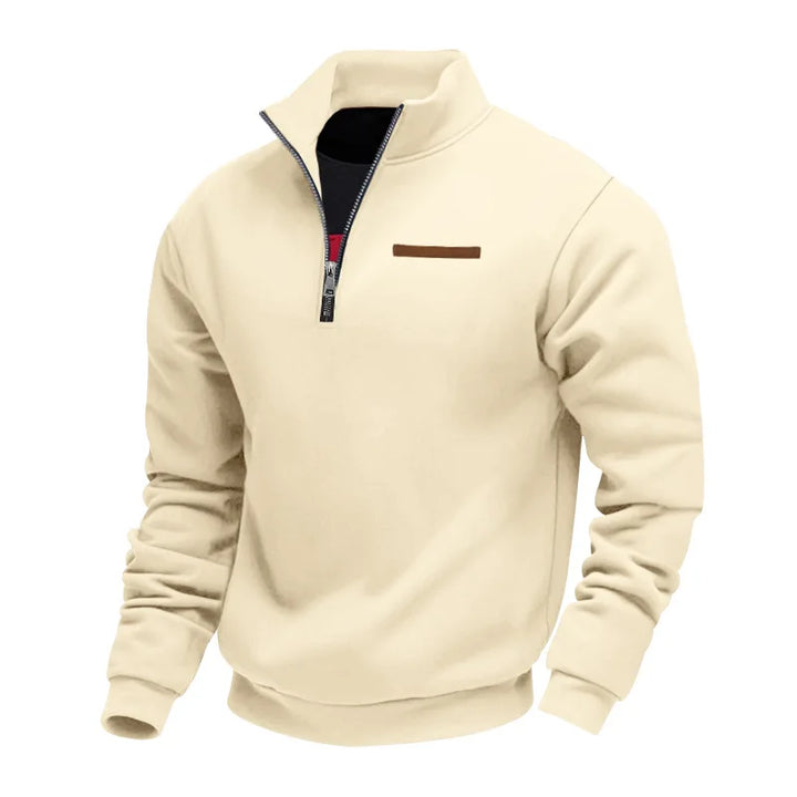 Men’s Sweatshirt | Quarter Zip Stand Collar