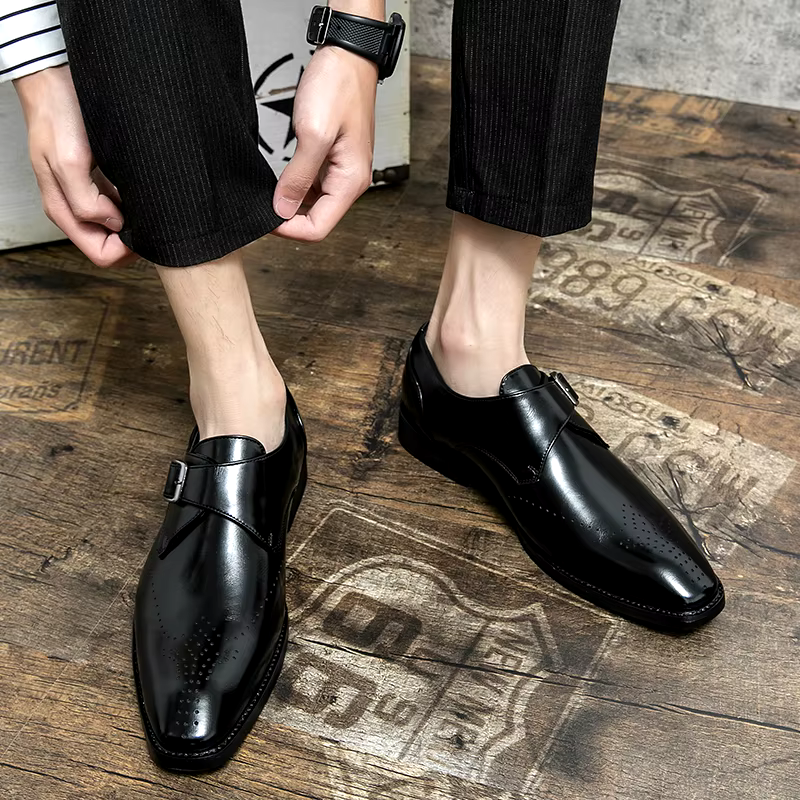 Men's Dress Shoes | Single Strap Buckle Design