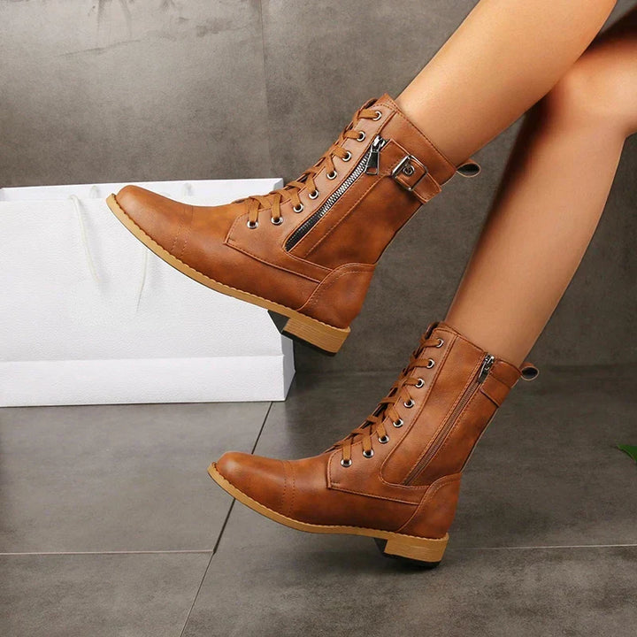 Boots For Women | Lace-Up Front Ankle-height Shaft
