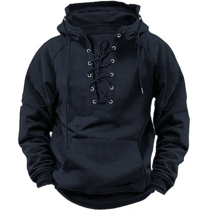 Men’s Hoodie | Lace Up Front Design