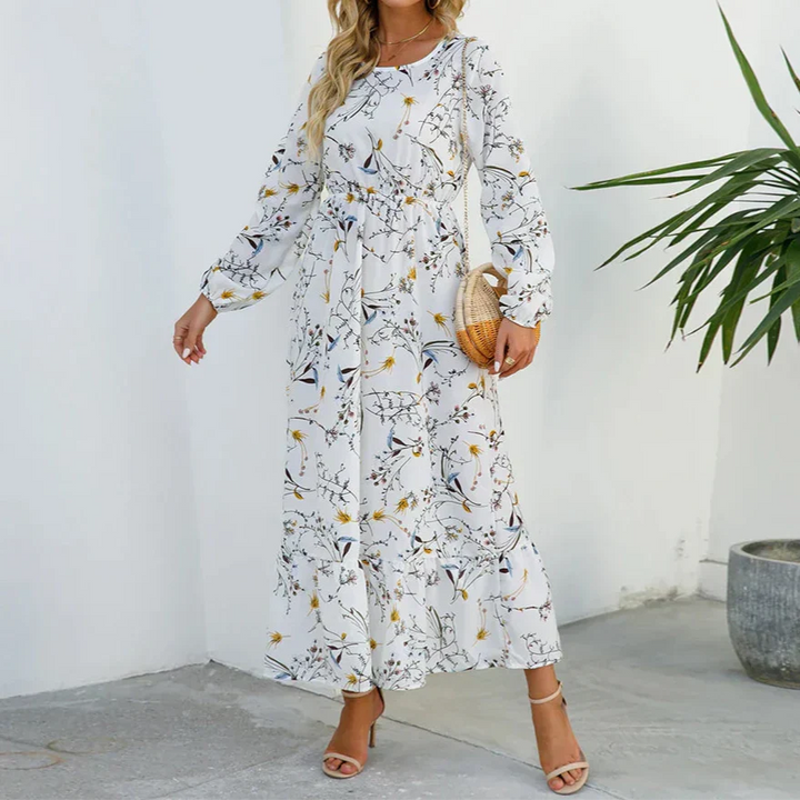 Women’s Dress | Floral Long-Sleeved Maxi