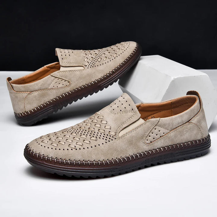 Men's Loafers | Perforated Textured Upper