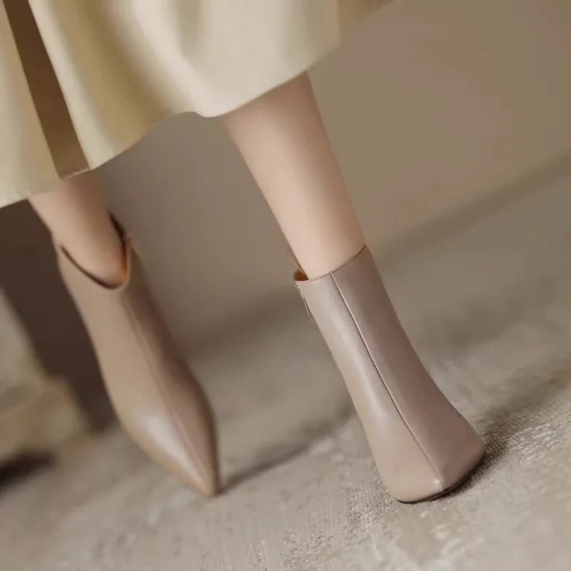 Boots For Women | Ankle-Length Shaft Slim Heel