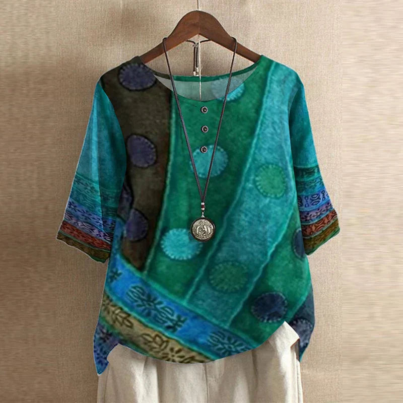 Women’s Blouse | Inspired Retro Print