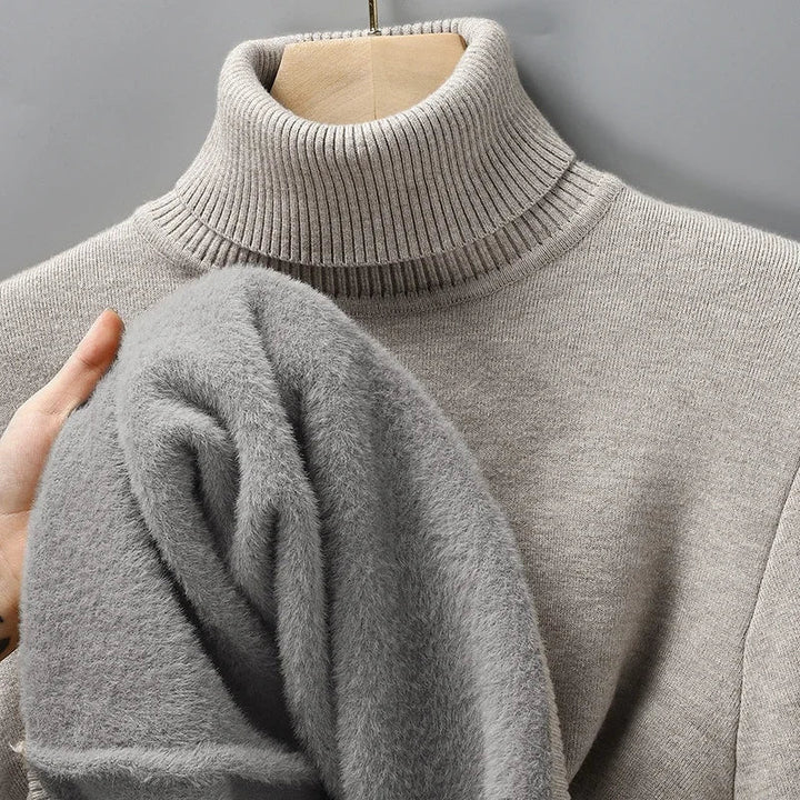 Men’s Sweater | Turtleneck Ribbed Hem