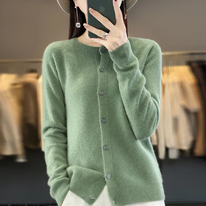 Women’s Cardigan | Round Neckline Knitted