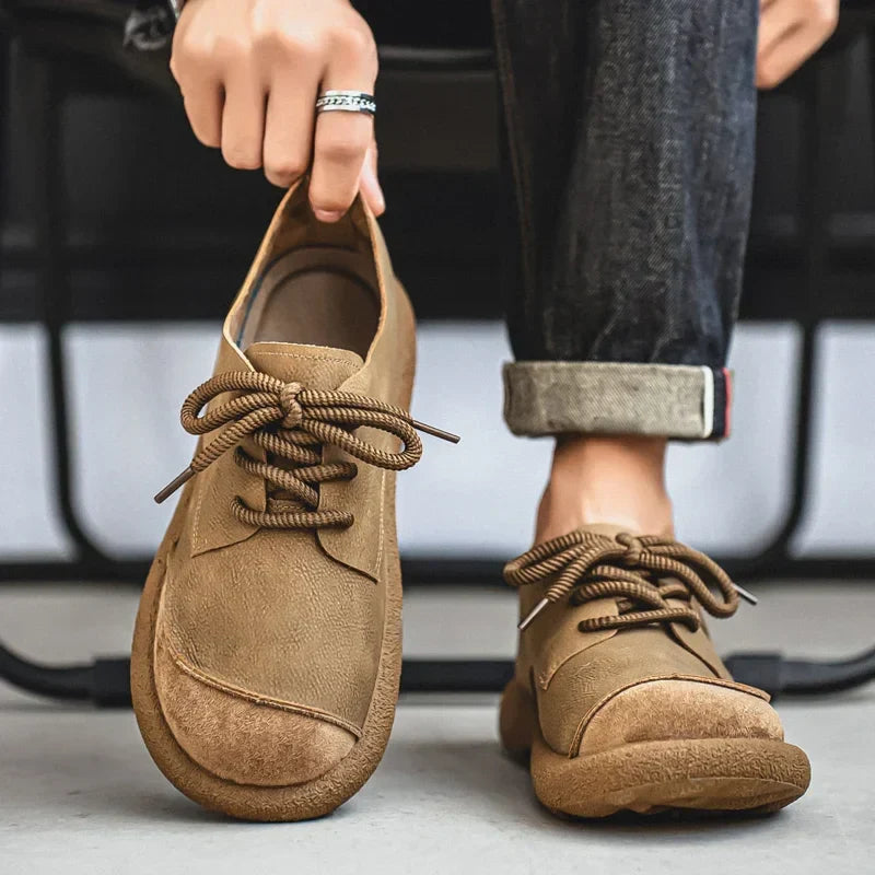 Men's Sneakers | Lace-Up Textured Toe