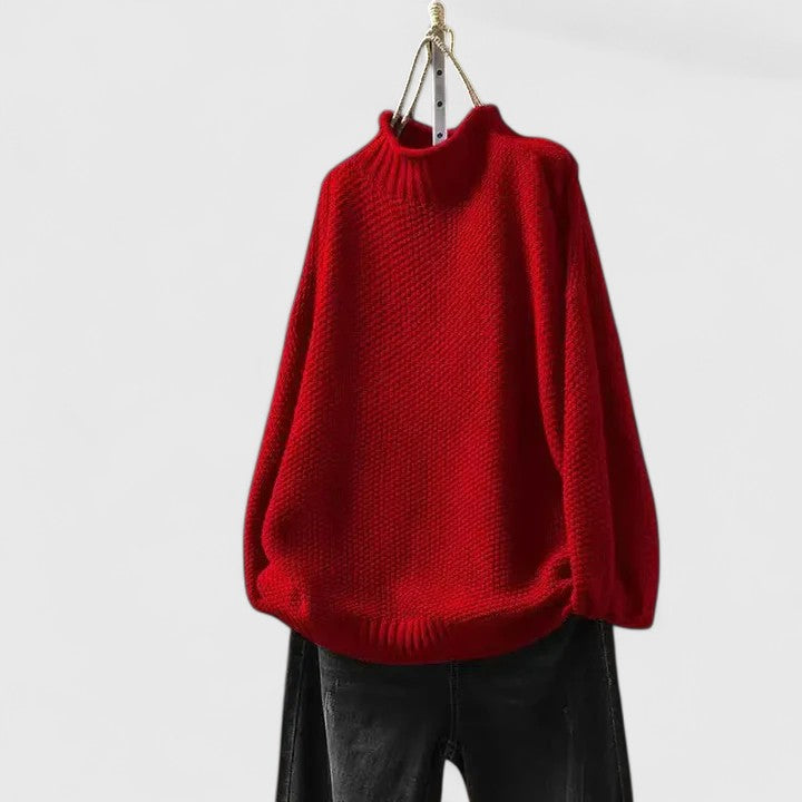 Women’s Sweater | High Ribbed Turtleneck Collar