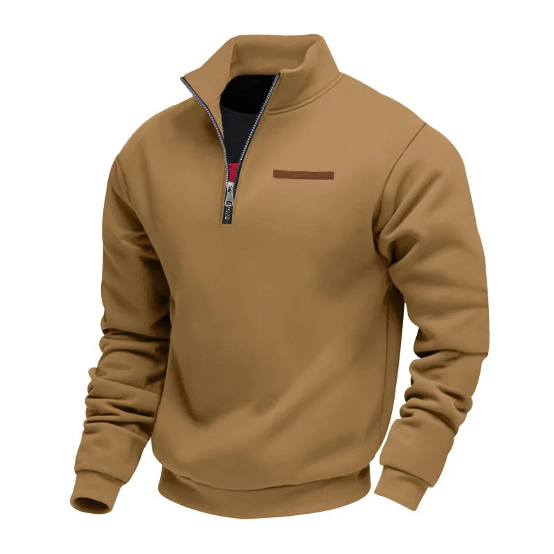 Men’s Sweatshirt | Quarter Zip Stand Collar