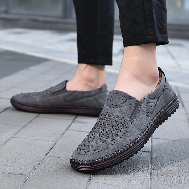 Men's Loafers | Perforated Textured Upper