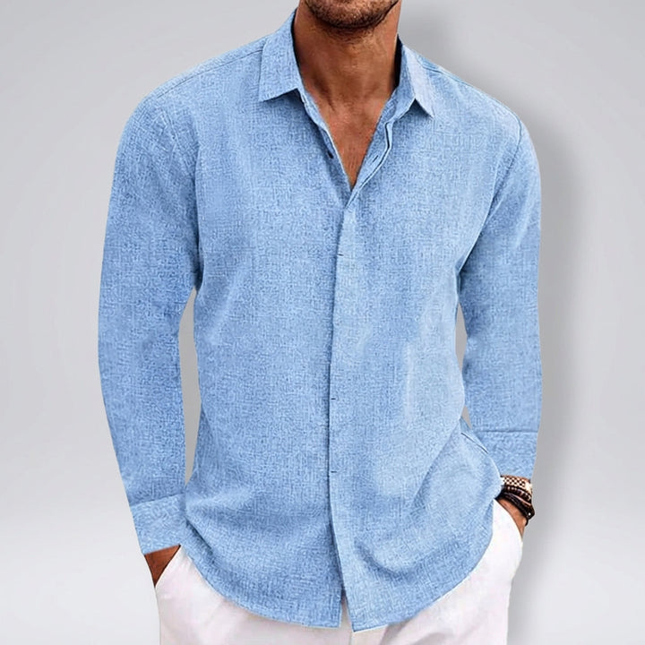 Men's Long Sleeve Shirt | Textured