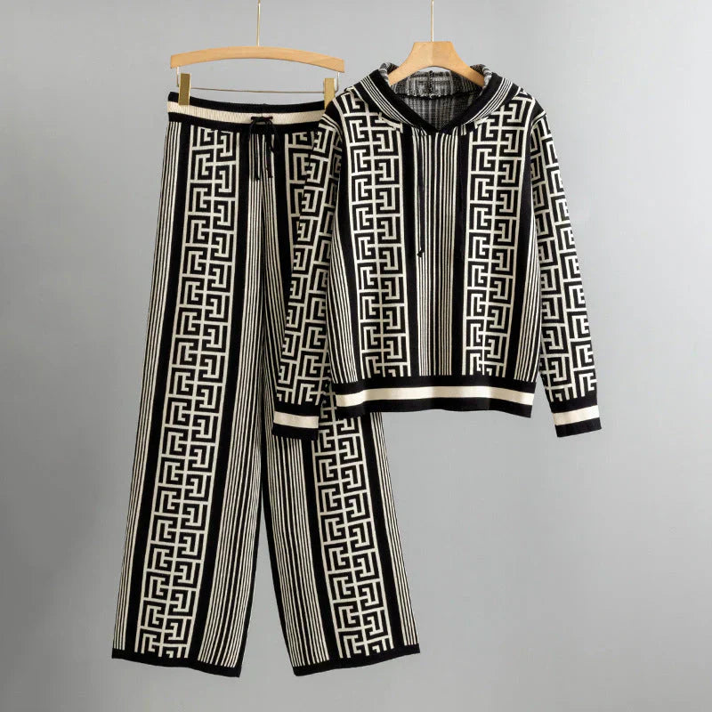 Women’s Two Piece Set | Geometric Pattern