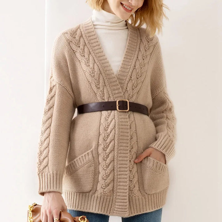 Women’s Cardigan | Cable Pattern Design