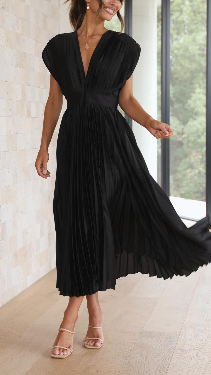 Women's Dress | Pleated Texture Maxi