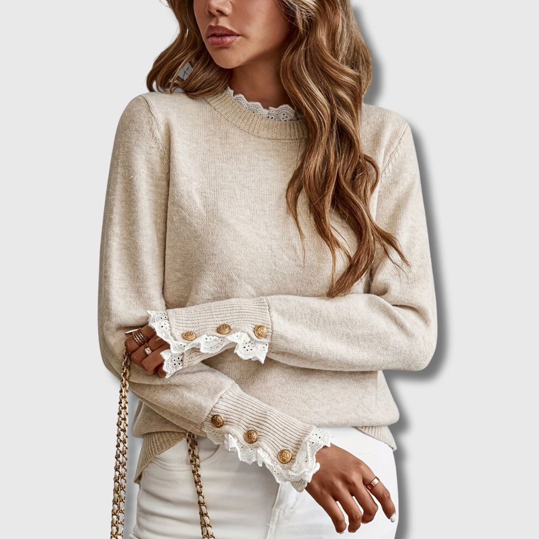 Women’s Sweater | Decorative Cuffs
