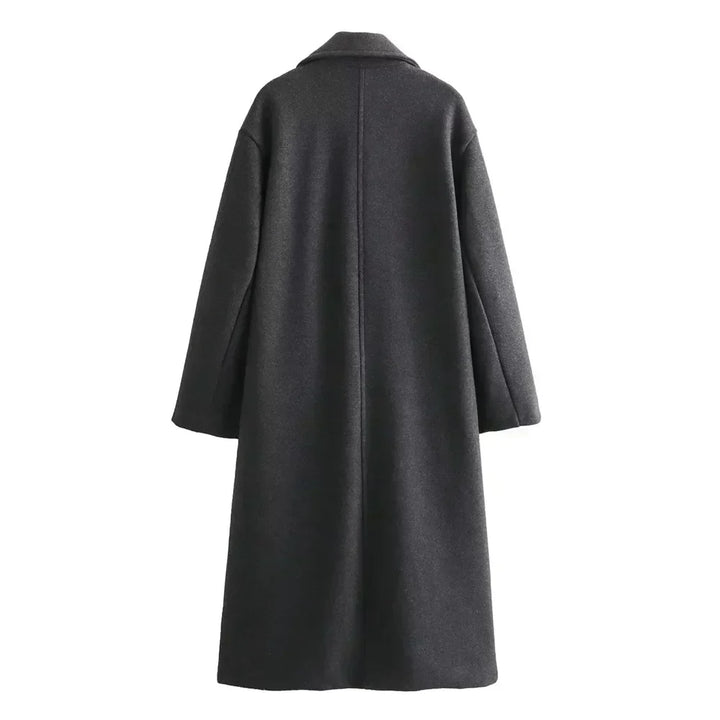 Women’s Coat | Wide Longline Lapel