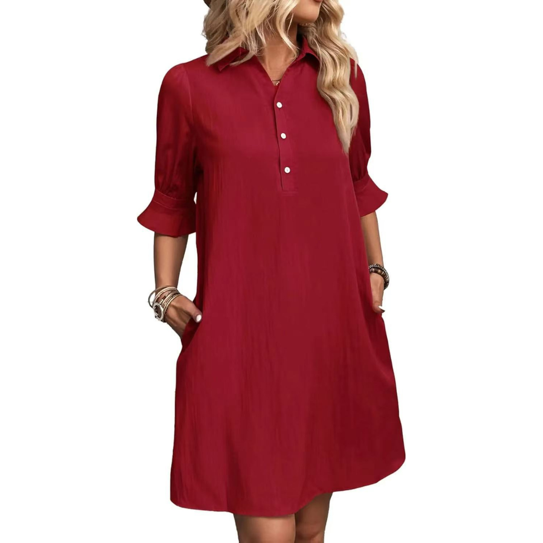 Women's Dress | Button Placket Detail Mini