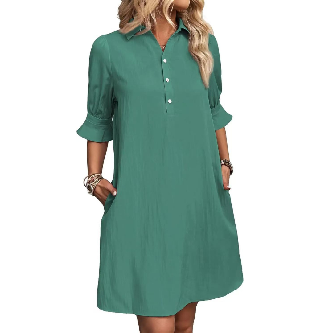 Women's Dress | Button Placket Detail Mini