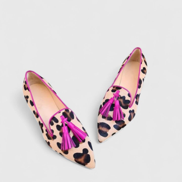 Loafers for Women | Pointed Toe Animal Print