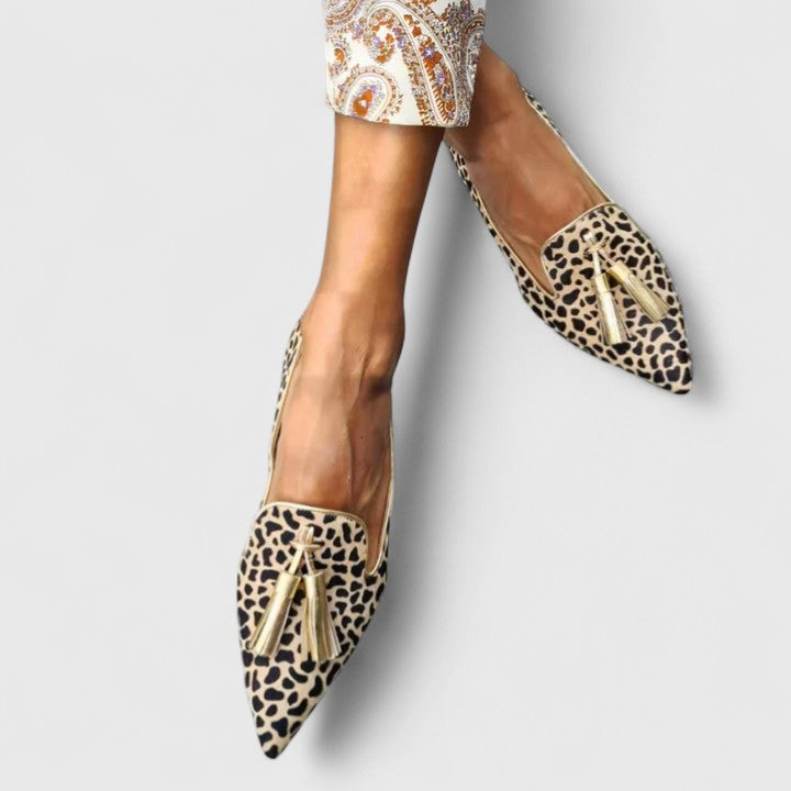 Loafers for Women | Pointed Toe Animal Print
