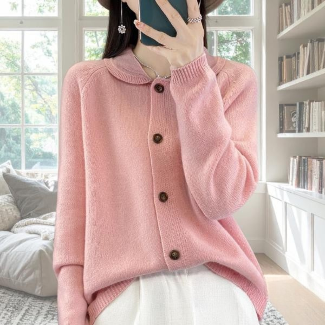 Cardigan for Women | Collared Buttoned Long sleeve