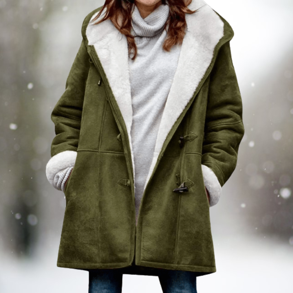 Women’s Winter Coat | Contrasting Inner Lining