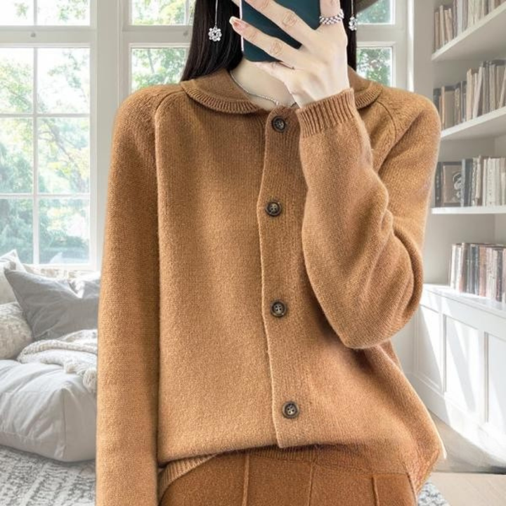 Cardigan for Women | Collared Buttoned Long sleeve
