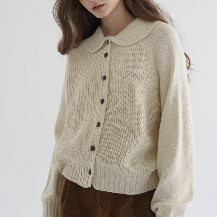 Women's Cardigan | Soft Knit Texture Long Sleeve