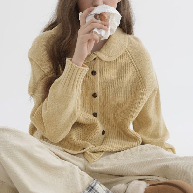 Women's Cardigan | Soft Knit Texture Long Sleeve