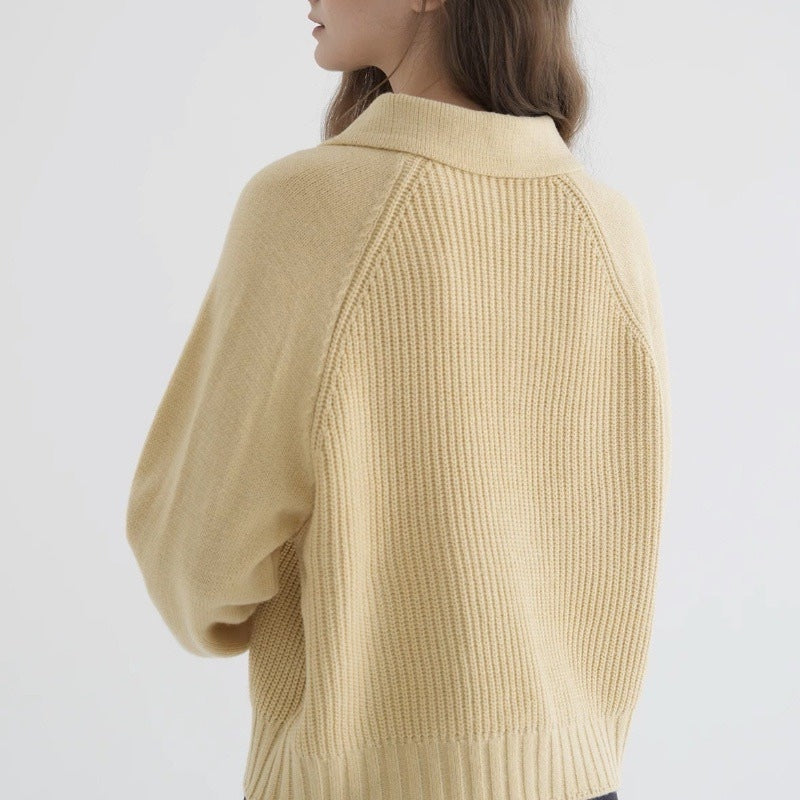 Women's Cardigan | Soft Knit Texture Long Sleeve