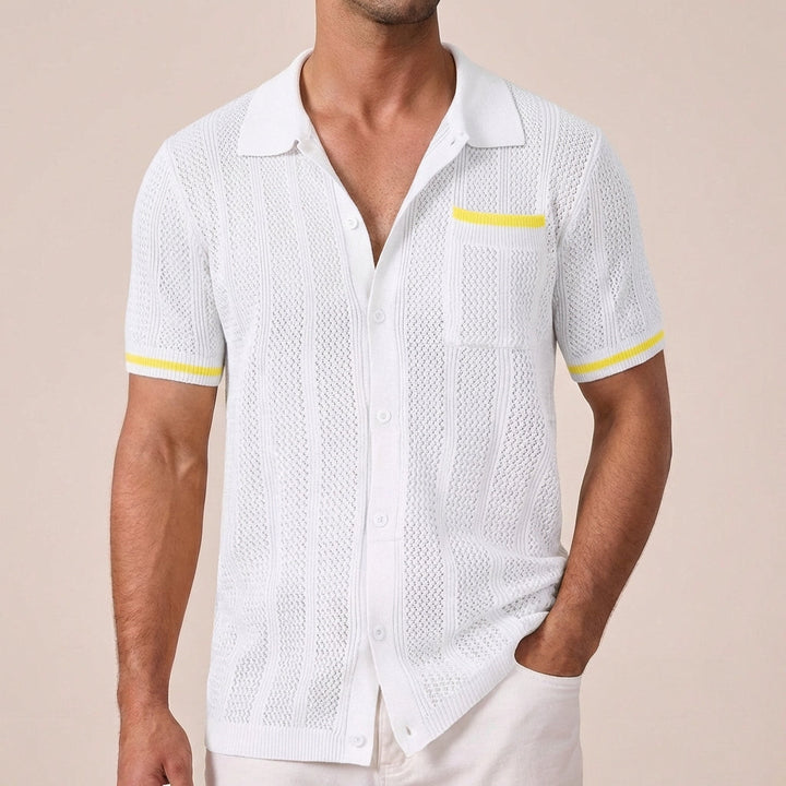 Men's Polo Shirt | Striped Trim