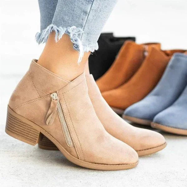 Boots for Women | Ankle-Height Cut Side Zipper