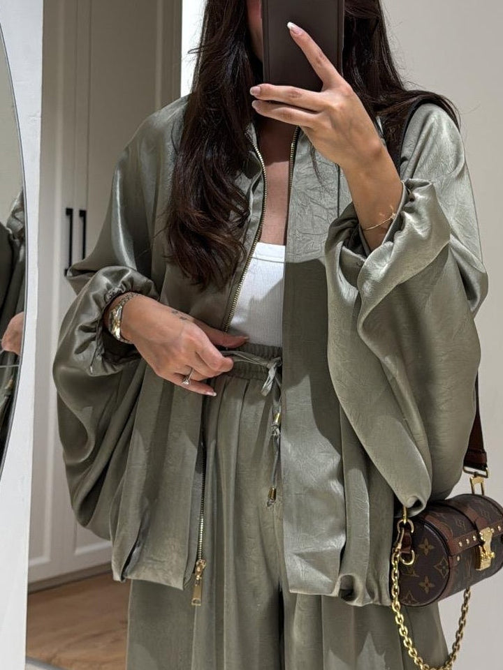 Women's Two-Piece Set  | Oversized Jacket and Pants