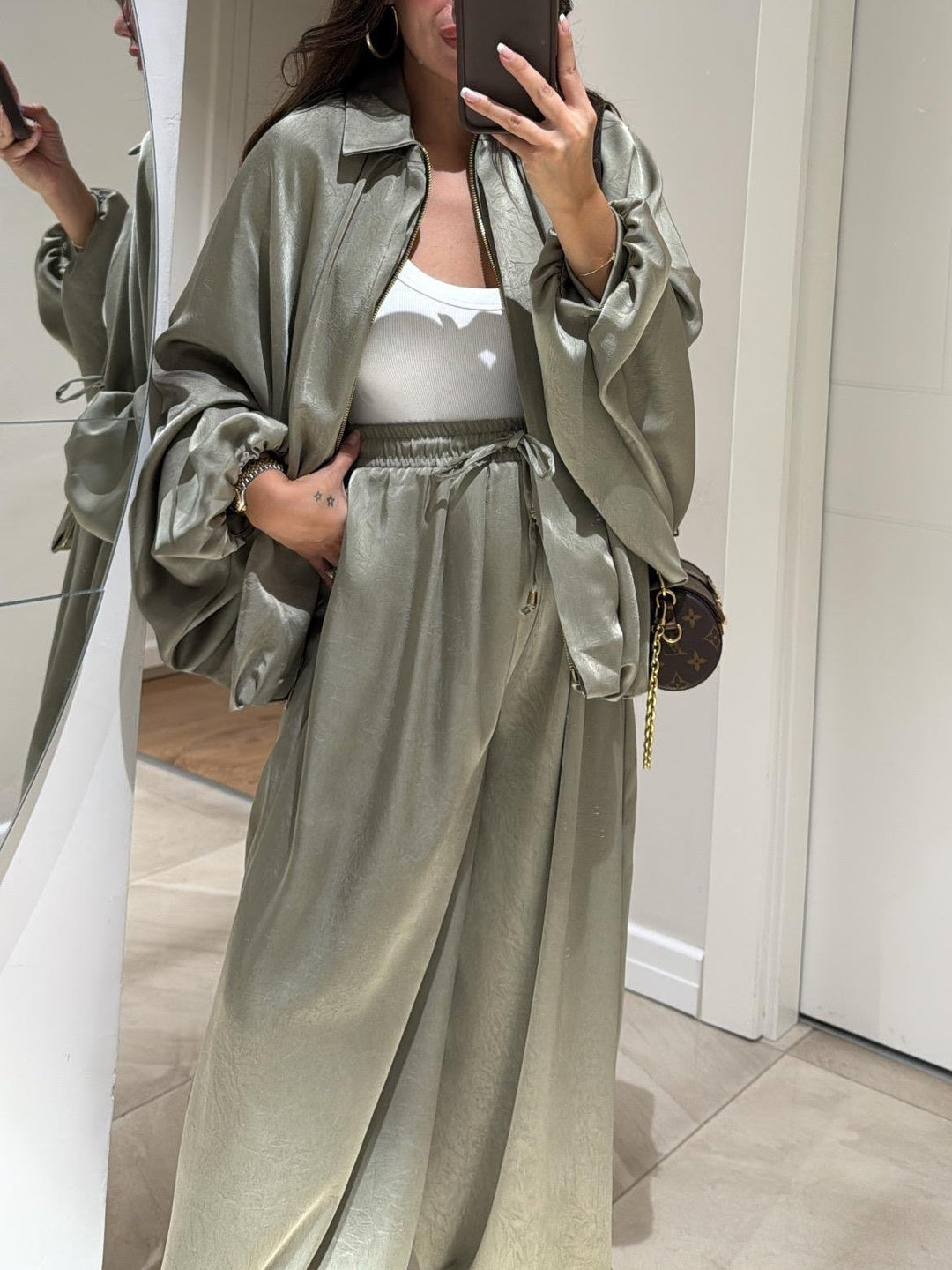 Women's Two-Piece Set  | Oversized Jacket and Pants