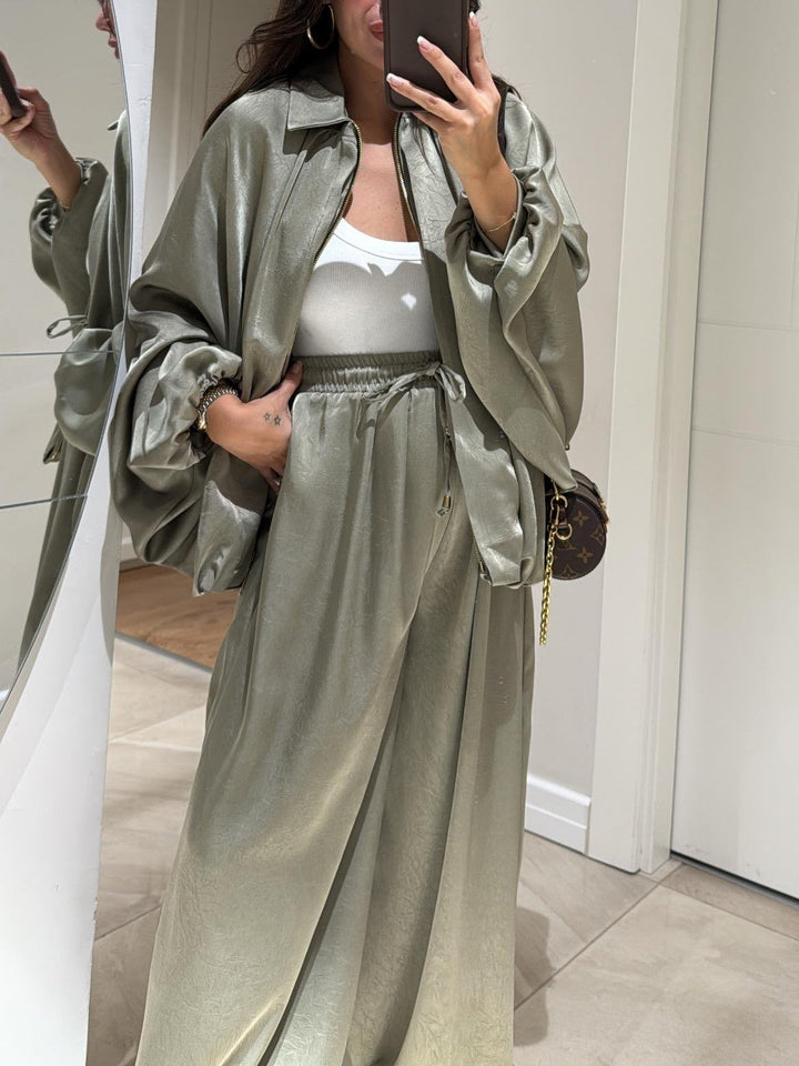 Women's Two-Piece Set  | Oversized Jacket and Pants