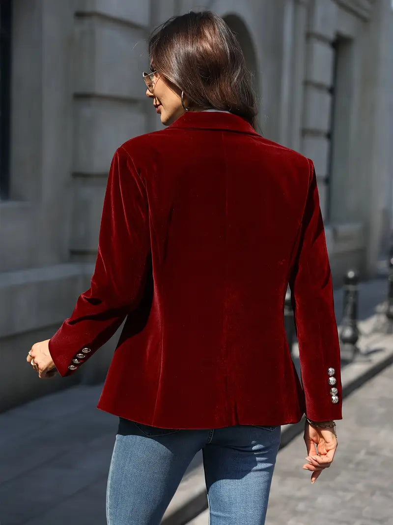 Women's Blazer | Single Button Notched Lapel